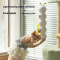 Motion-Activated Cat Teaser Toy with Swishing Tail – USB Rechargeable