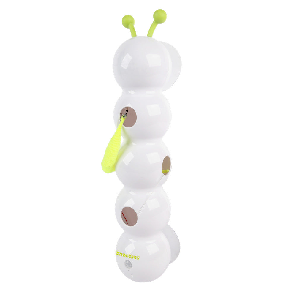 Motion-Activated Cat Teaser Toy with Swishing Tail – USB Rechargeable