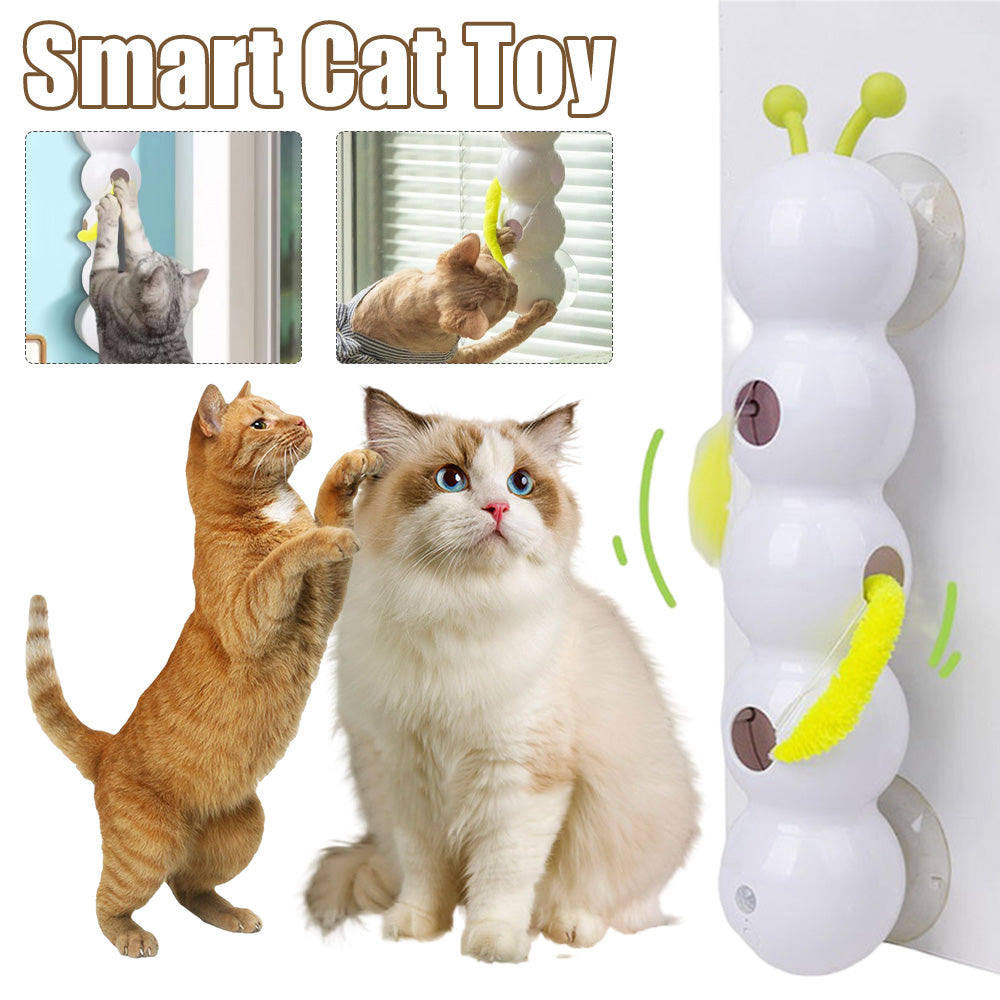 Smart Motion-Activated Cat Teaser Toy – Automatic Swishing Tail, USB Rechargeable