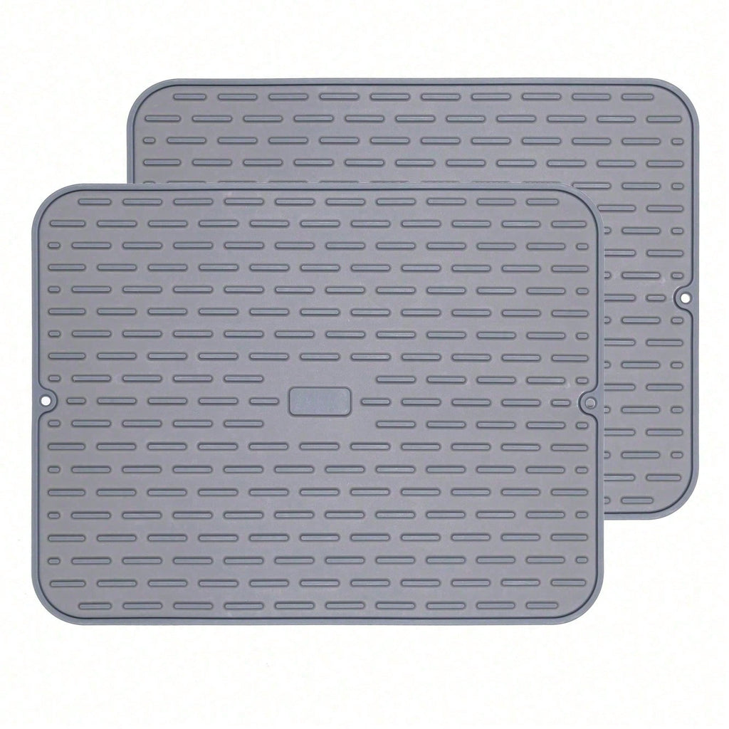 Premium Non-Slip Silicone Dish Draining Mat – Heat Resistant Kitchen Sink Liner