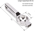 Heavy duty stainless steel manual lemon squeezer with ergonomic handles for fresh citrus juice extraction